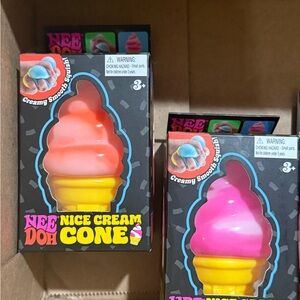 Nice Cream Cone - Pink and Yellow